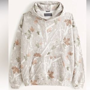 Abercrombie Camo Popover Hoodie NWT